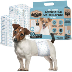 Dr Pol couches jetables pour chien avec indicateur d'humidité pour savoir quand changer.