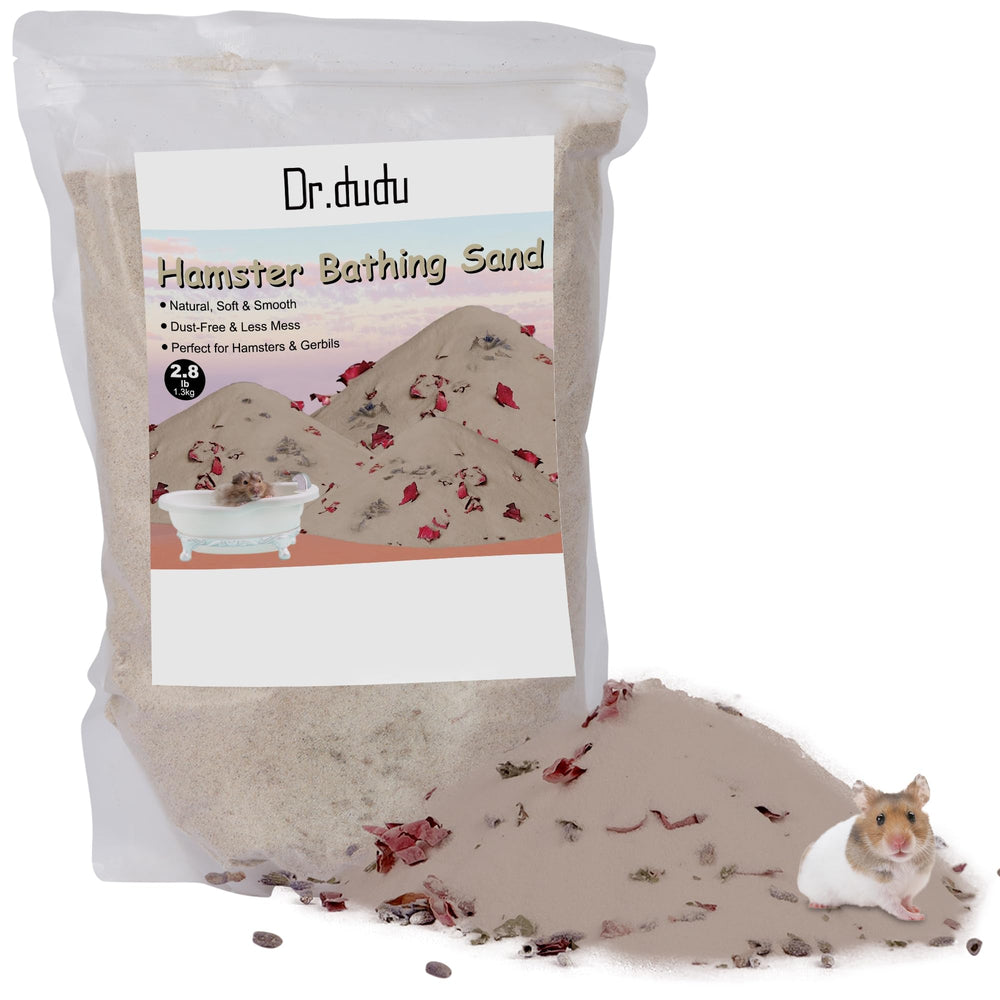 DR.DUDU sable de bain hamster beige parfumé rose-lavande