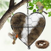 DreaVant cœur-nid en alpaga renouvelable offre un abri naturel pour les oiseaux