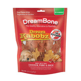 DreamBone Dream Kabobz emballage 28 pièces, friandise sans cuir pratique pour chiens.