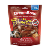 DreamBone Mini enrobé poulet reel exterieur, saveur irrésistible qui plaît au chien.