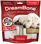 DreamBone-os-poulet-3-formes : friandise savoureuse pour chiens actifs.