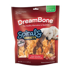 DreamBone Spirals bouchées en spirale faciles à mâcher pour chiens