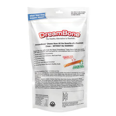 DreamBone rouleaux saveur triple, vue du produit avec bouchée appétissante.