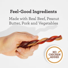 DreamBone Triple Flavor Swirlz sans colorants artificiels — ingrédients naturels pour chien exigeant.