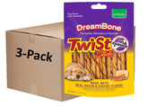 DreamBone Twist Sticks gout bacon-fromage, stimule la mastication et occupe votre chien.