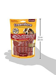 DreamBone Twistz chien en action, friandise enrichie en vitamines et adaptée à la mastication