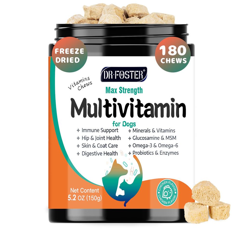 DRFOSTER: bouchées multivitaminées chien pour énergie et bien-être général