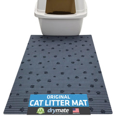Drymate Tapis Litière Chat anti-projections, capte les grains et protège le sol