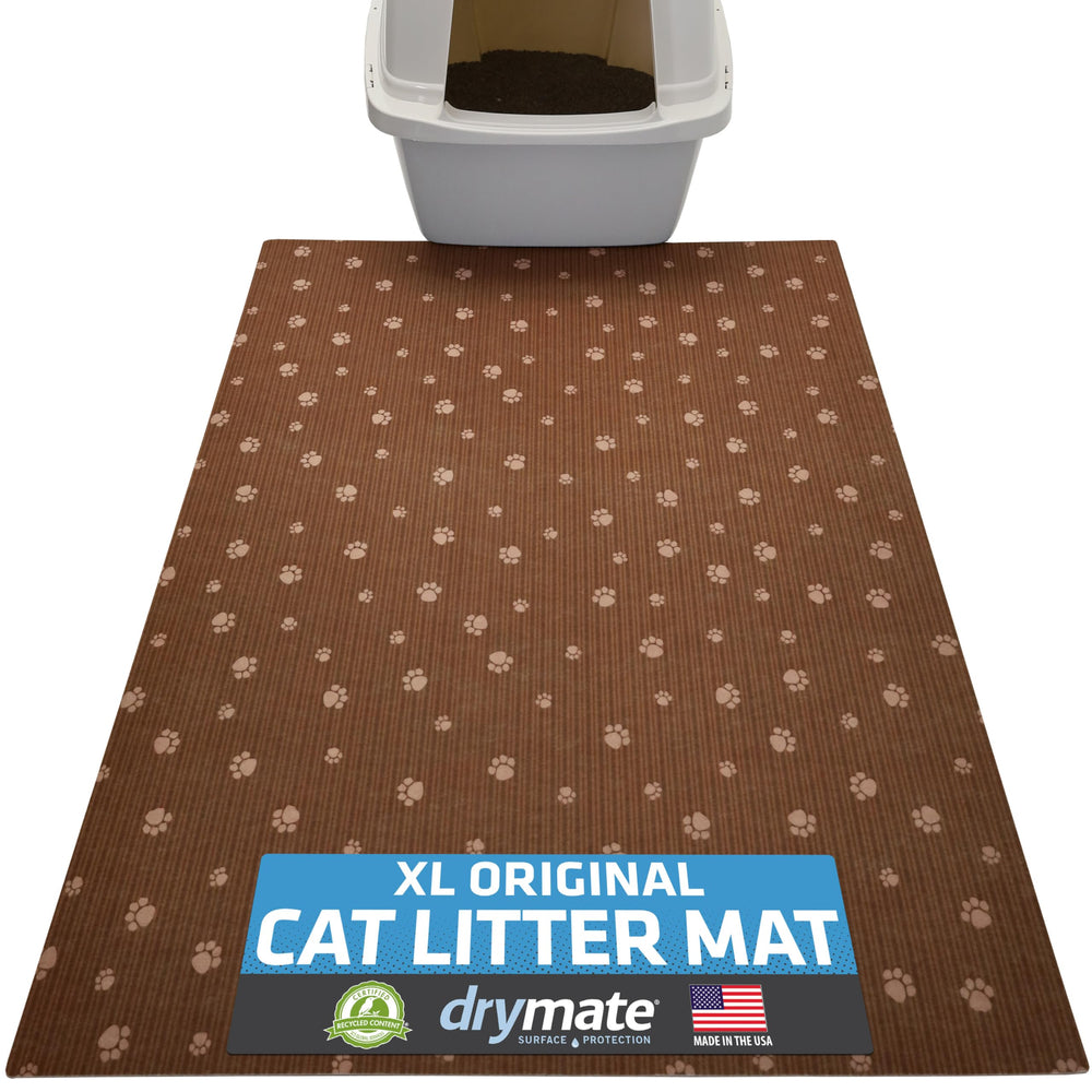 Drymate Tapis Litière Chat rectangulaire 28x36 protège les sols.