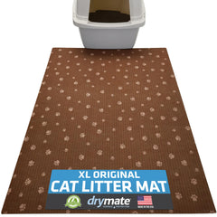 Drymate Tapis Litière Chat rectangulaire 28x36 protège les sols.