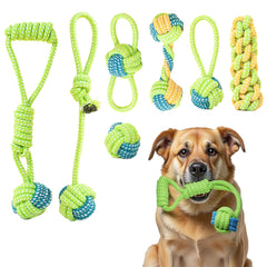 DSUMD jouet corde chien noeud simple pour divertir et nettoyer les dents.