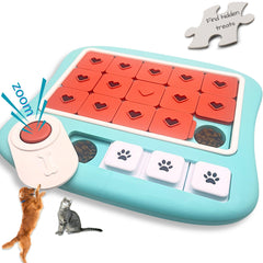 DUDULOVY casse-tête chien niveau3 18 compartiments: stimulation mentale et récompense