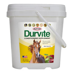 Durvet Durvite 5 lb, emballage clair facilitant le stockage en ferme.