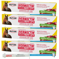 Durvet Ivermectin, pâte 4-pack — facilité d'administration et protection parasitaire pour chevaux