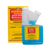 Durvet Ivermectin Pour-On—bouteille 250 mL prête à l’emploi pour les parasites bovins.