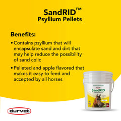 Emballage pratique Durvet Sandrid Psyllium pour cheval.