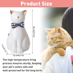 Statuette de chat doré Duuclume, élément décoratif réconfortant pour intérieur.