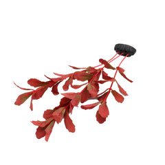 DVHEY plante en soie rouge 12 pouces, base pesante pour stabilité.