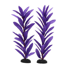 DVHEY plante-aquarium-soie-12-pouces-violet décor réaliste et cachettes pour poissons.