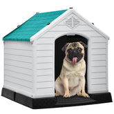 DWVO maison chien exterieure bleue: refuge solide et confortable.