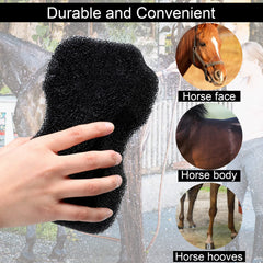 Eaasty éponge cheval prise en main confortable pour nettoyage corporel