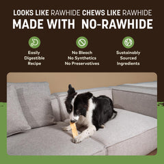 Earth Animal arôme fumé subtil, expérience gustative plaisante pour chien.