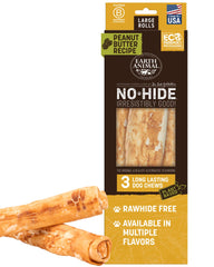 Earth Animal No-Hide Chews emballage tri-pack adapté grands chiens.