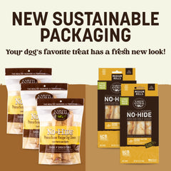 Earth Animal No Hide Chews – friandises sans peau pour chien, solution sans cuir.