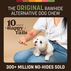 Texture croustillante sans cuir cru pour chiens.