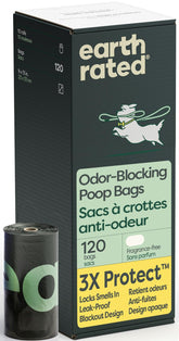 Earth Rated 3X Protect rouleau sacs de dejections chien pour balades pratiques