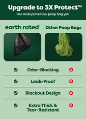 Earth Rated 3X Protect sacs sans parfum pour sorties propres et discret