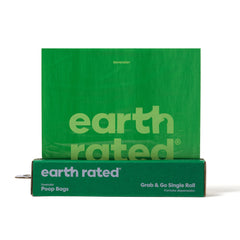 Earth Rated sacs crottes chien lavande : rouleau pratique pour sorties quotidiennes.