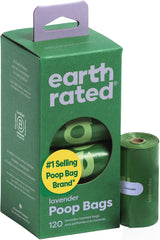 Earth Rated sacs-poubelle chien lavande, pratique pour les balades en plein air