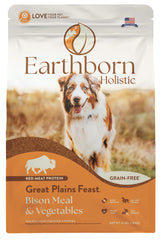 Earthborn Holistic Great Plains Feast croquettes naturelles, texture croustillante pour une alimentation équilibrée et appétente.