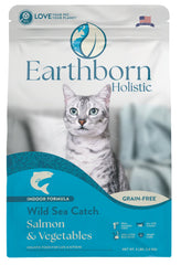 Earthborn Holistic Wild Sea Catch emballage sans cereales, pratique et accessible au quotidien.