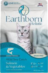 Earthborn Holistic Wild Sea Catch: saumon premier ingrédient, protéines de haute qualité pour carnivore.