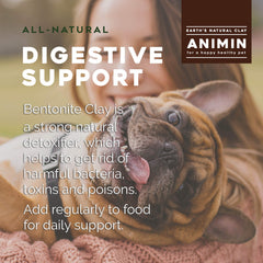 Earth's Living Animin Calcium Bentonite, mesure-cuillère, dose précise pour soutien digestif.