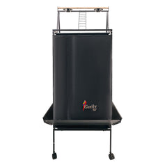Couvre-cage Easily noir avec toit de jeu protège du soleil et des débris