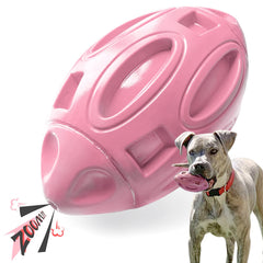 EastBlue balle mordante caoutchouc siffante pour chien, stimulation et jeu actif.