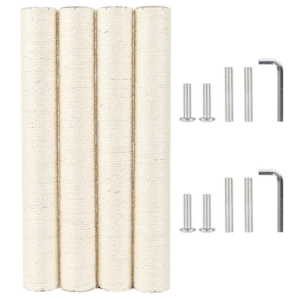 ECCIBOUN poste grattage sisal 7,4 cm; connexion M10 et longue durabilité