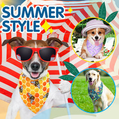 Bandana doux en polyester pour chien, confort et respirabilité