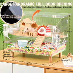 Cage Ecleng hamster – accessoires complets pour un habitat prêt à l’emploi.