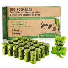 Sacs ECO-CLEAN pour chien 9x13 sans parfum, pratique et sans odeurs