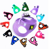Harnais EcoBark lavande à enfiler par l'avant XXXS, pratique pour chiots miniatures.