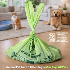 ecobewus Sac poubelle sans plastique XL, solution sans plastique pour déchets domestiques