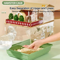 Porte frontale pratique pour interagir avec votre petit animal.