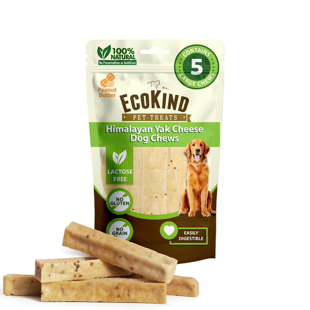 EcoKind Premium Gold Yak Cheese Himalayan baton 6-8 pouces pour chien actif