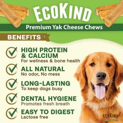 EcoKind yak-chew inodore pour petit chien, évite les odeurs désagréables.