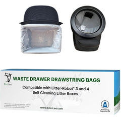 EcoLeo sacs-drawer-interieur: liner pratique et propre pour déchets de litière automatique.